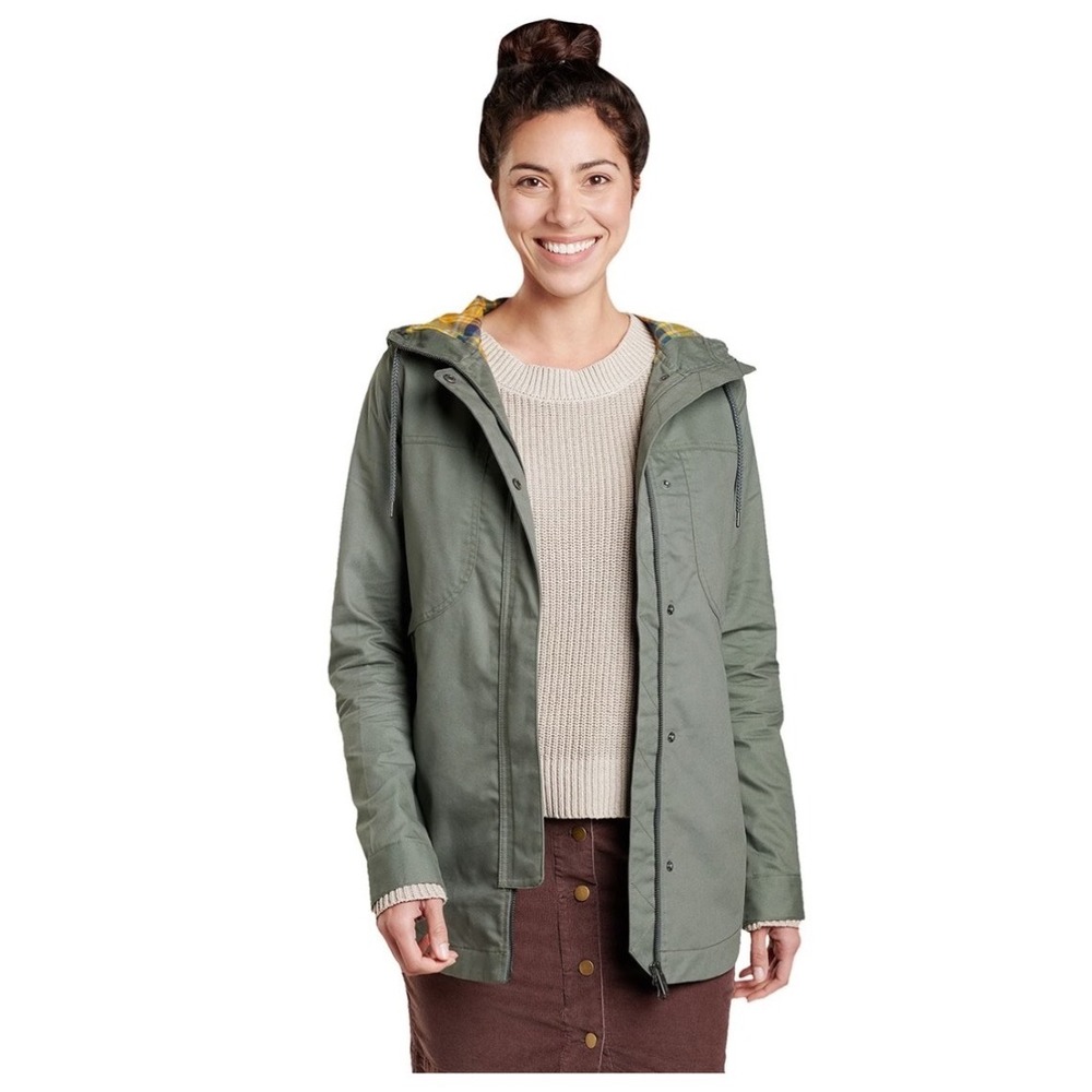 Toad&Co Tangerine Falls Jacket S Olive Green Utility Organic Cotton Gorpcore